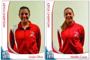 Giulia Oliva e Matilde Ciocia promosse in Prima Squadra