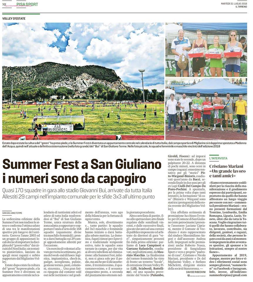 Un enorme successo per il 16° Summer Fest